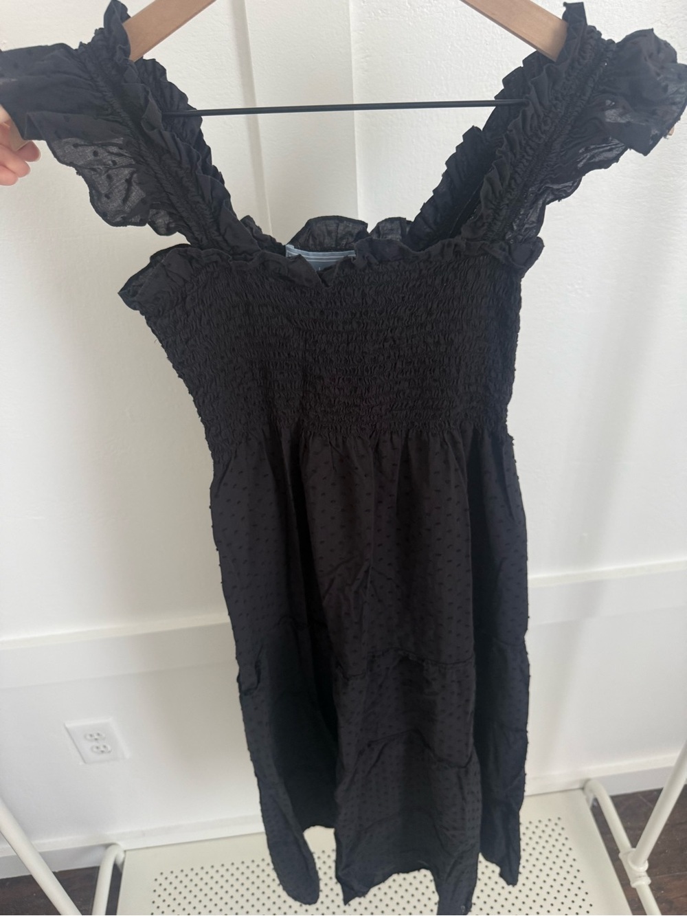 Hill House Ellie Nap Dress Black Swiss Dot